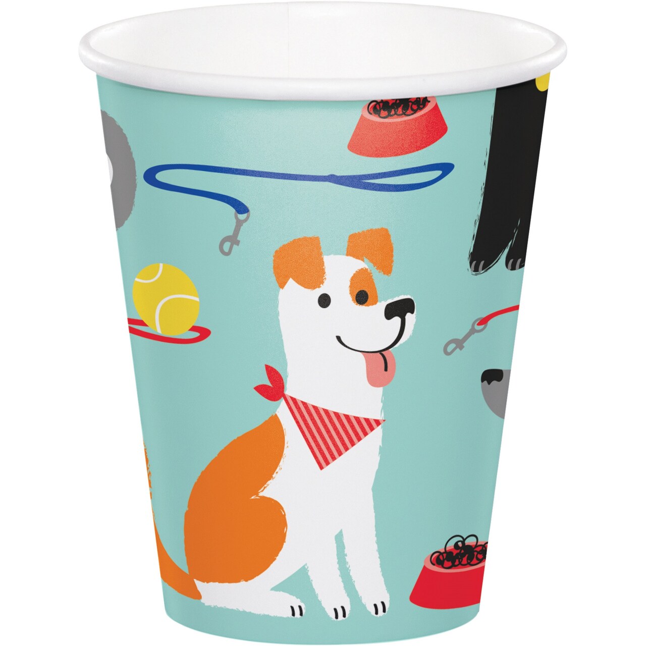 Party Central Playful Dogs Disposable Drinking Party Tumbler Cups - 9 oz. - Club Pack of 96